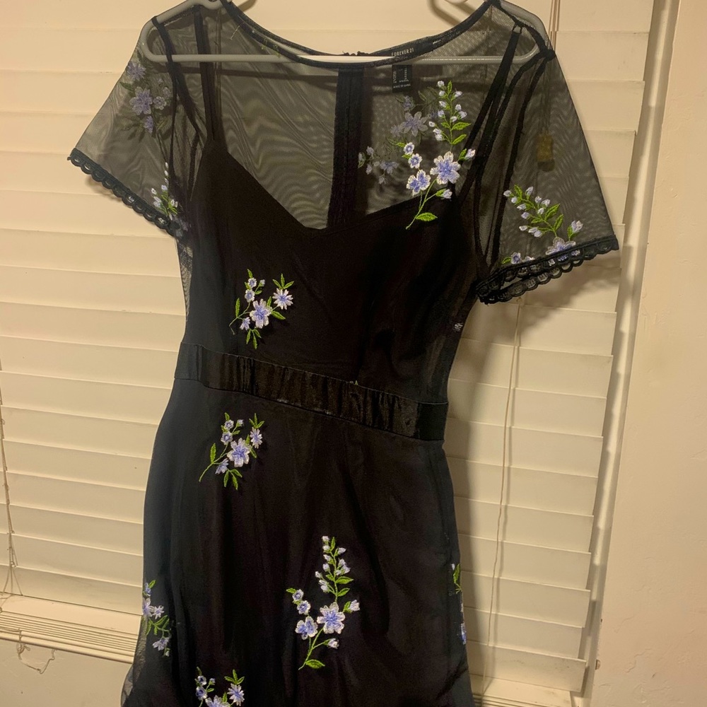 Black/floral  dress